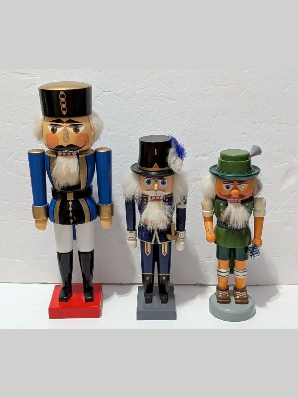 LOT OF 3 Vintage Nutcrackers KWO Germany (GDR) - Missing Parts, See Description